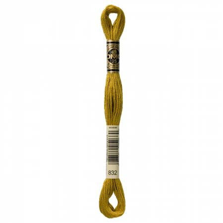 Fil à broder - vert bronze clair - 832