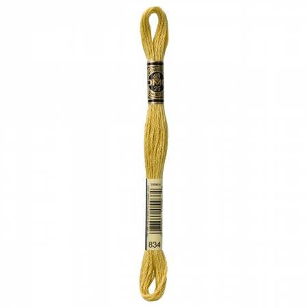 Embroidery floss - v light fgolden olive - 834