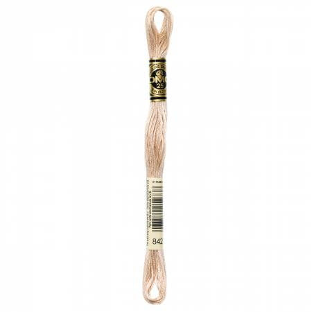 Embroidery floss - v light beige brown - 842