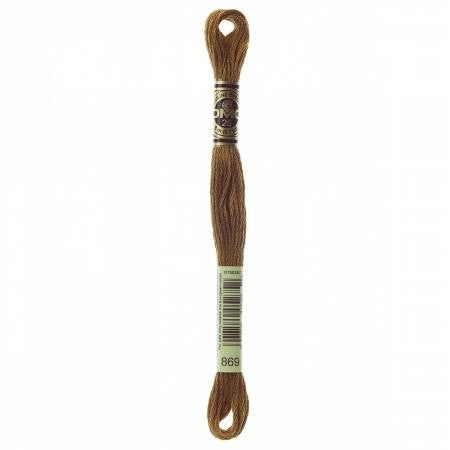 Embroidery floss - v dark hazelnut brown - 869