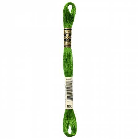Embroidery floss - dark parrot green - 905