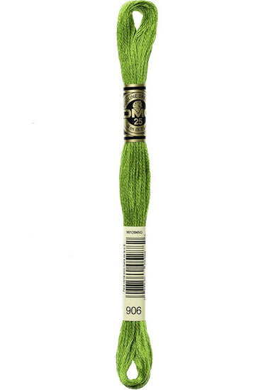 Embroidery floss - md parrot green - 906