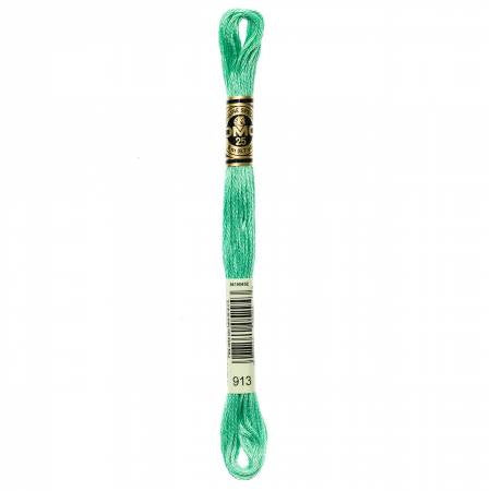 Fil à broder - vert jade - 913