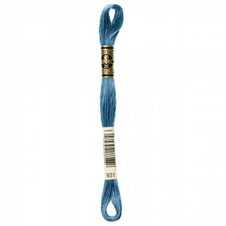 Embroidery floss - md antique blue - 931