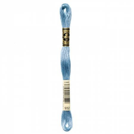Embroidery floss - light antique blue - 932