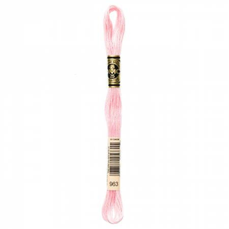 Fil à broder - rose dragée - 963
