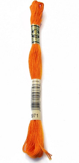 Fil à broder - orange 971 - 971