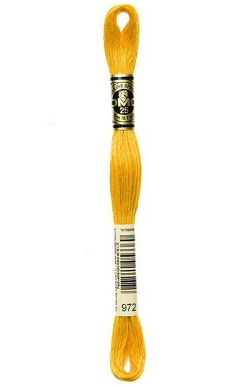 Fil à broder - jaune curry - 972