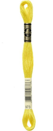 Embroidery floss - bright canary - 973
