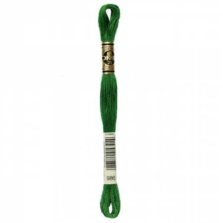 Fil à broder - vert buis - 986