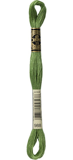 Fil à broder - verveine - 988