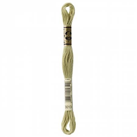 Embroidery floss - light khaki green - 3013