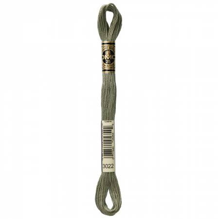 Embroidery floss - md brown gray - 3022