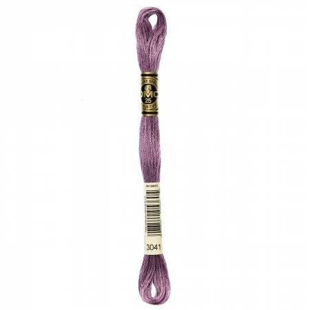 Embroidery floss - md antique violet - 3041