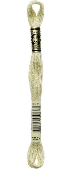 Embroidery floss - light yellow beige - 3047