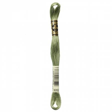 Embroidery floss - md green gray - 3052