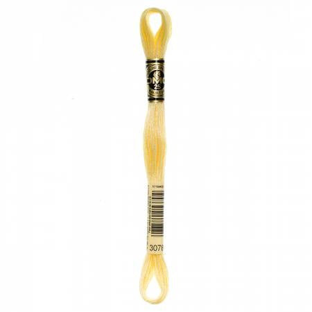 Fil à broder - jaune pale - 3078