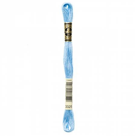Fil à broder - bleu d'azur - 3325