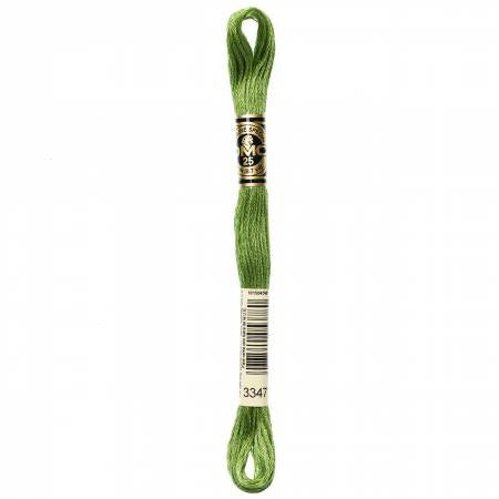 Embroidery floss - md yellow green - 3347