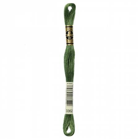Fil à broder - vert figuier - 3362