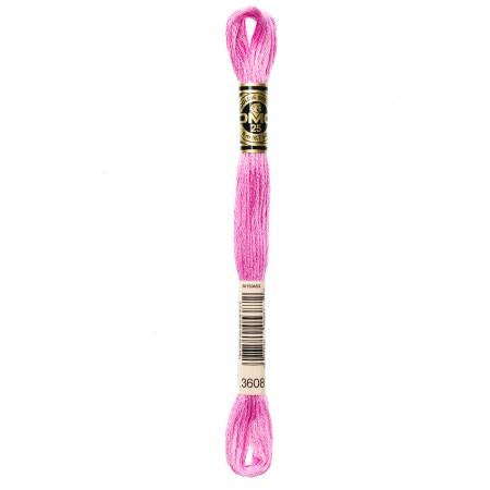 Embroidery floss - v light plum - 3608