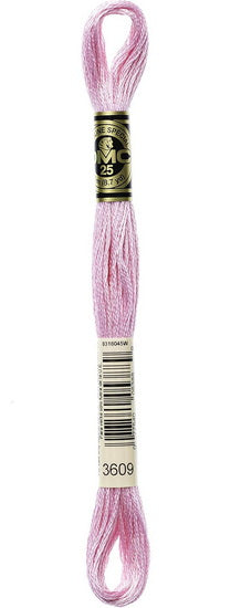 Embroidery floss - ultra light plum - 3609