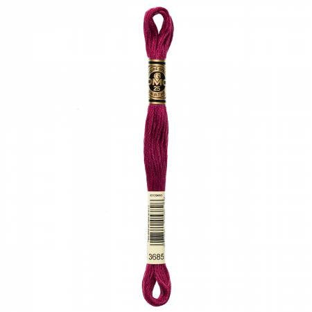 Embroidery floss - v dark mauve - 3685