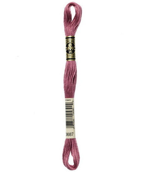 Embroidery floss - mauve - 3687
