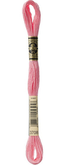 Fil à broder - rose azalée - 3708