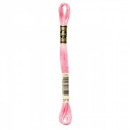 Embroidery floss - v light dusty rose - 3716