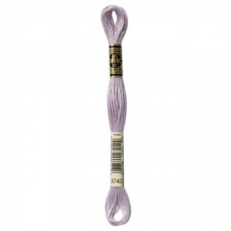 Embroidery floss - v light antique violet - 3743