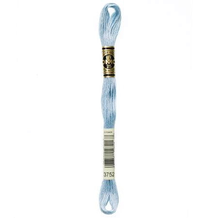 Embroidery floss - v light antique blue - 3752