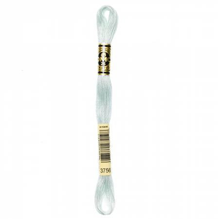 Embroidery floss - ultra v light baby blue - 3756