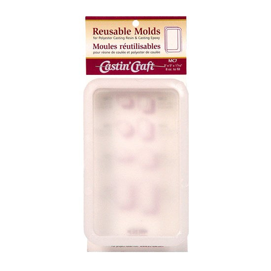Resin Casting Mould - 3 x 5 x 1 1/16 in