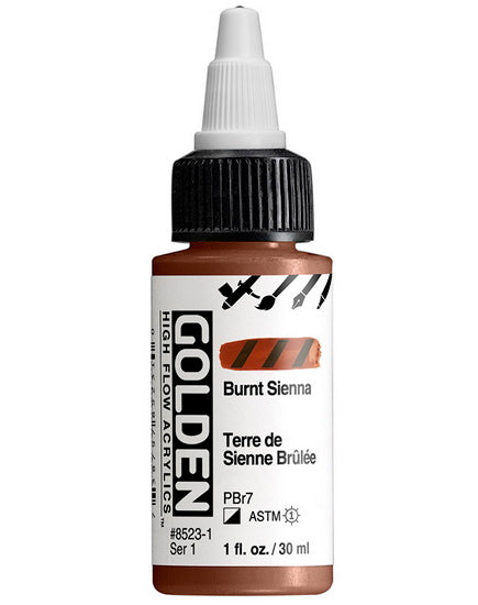Acrylic high flow - 1 oz  burnt sienna  s1