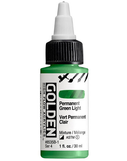 Acrylic high flow - 1 oz  light permanent green  s4