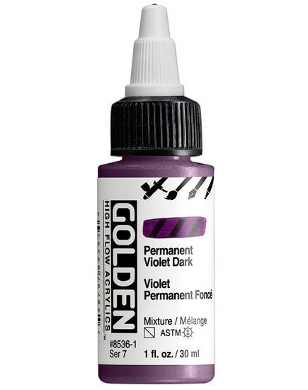 Acrylic high flow - 1 oz  dark permanent violet  s7