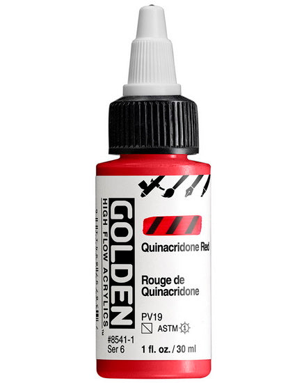 Acrylic high flow - 1 oz  quinacridone red  s6