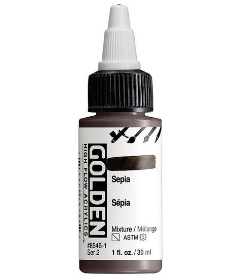 Acrylique high flow - 1 oz  sepia  s2