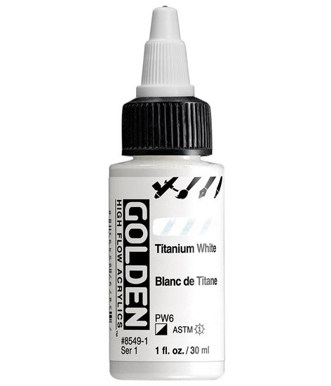 Acrylic high flow - 1 oz  titanium white  s1