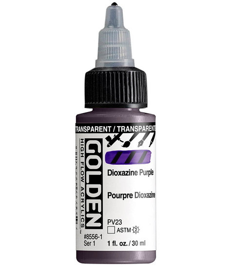 Acrylic high flow - 1 oz  transparent dioxazine purple  s1