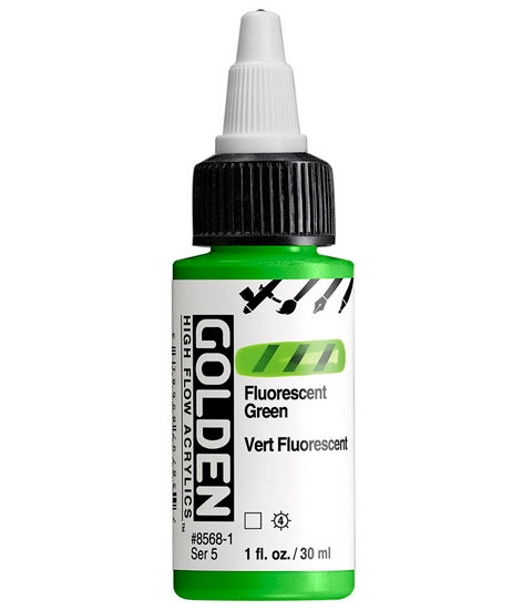 Acrylique high flow - 1 oz  vert fluorescent  s5