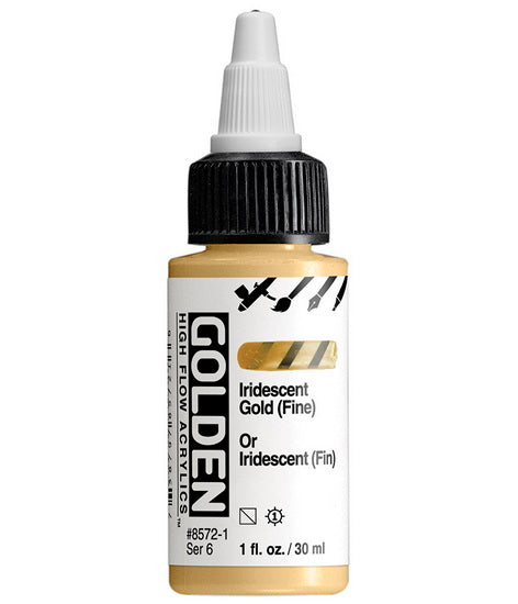 Acrylique high flow - 1 oz  or iridescent fin  s6