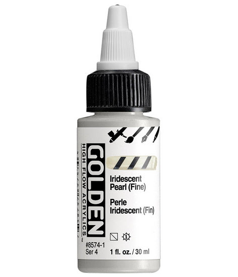 Acrylic high flow - 1 oz  iridescent pearl fine  s4