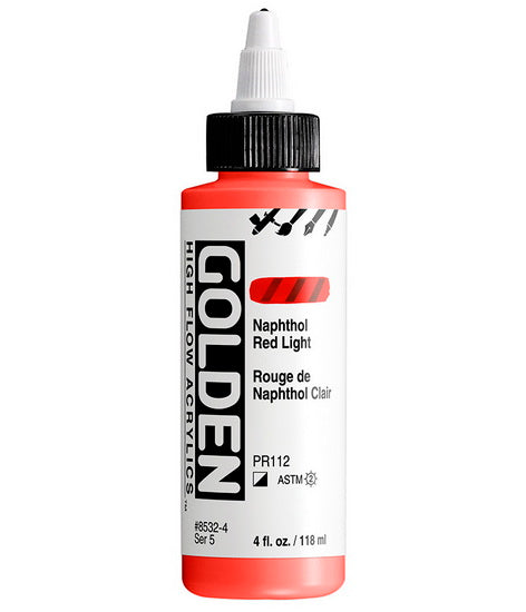 Acrylic high flow - 4 oz  naphthol red light  s5