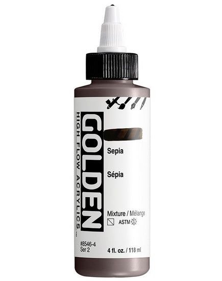 Acrylic high flow - 4 oz  sepia  s2