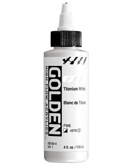 Acrylic high flow - 4 oz  titanium white  s1