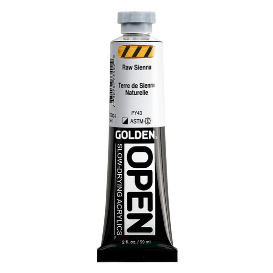 Acrylic open - 2 oz  raw sienna  s1