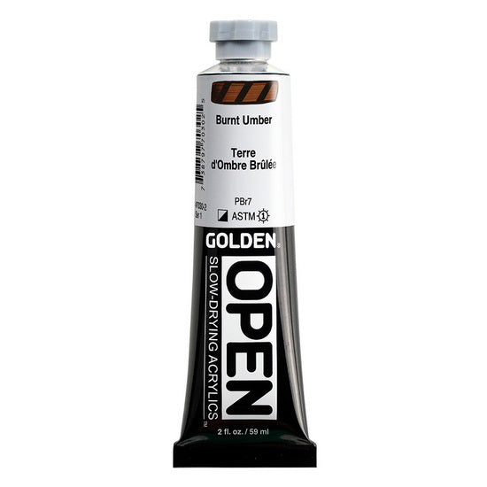 Acrylic open - 2 oz  burnt umber  s1