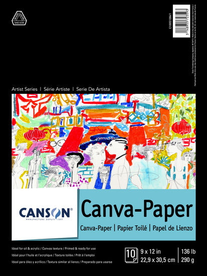 Canvas paper pad - 9x12in (10s)